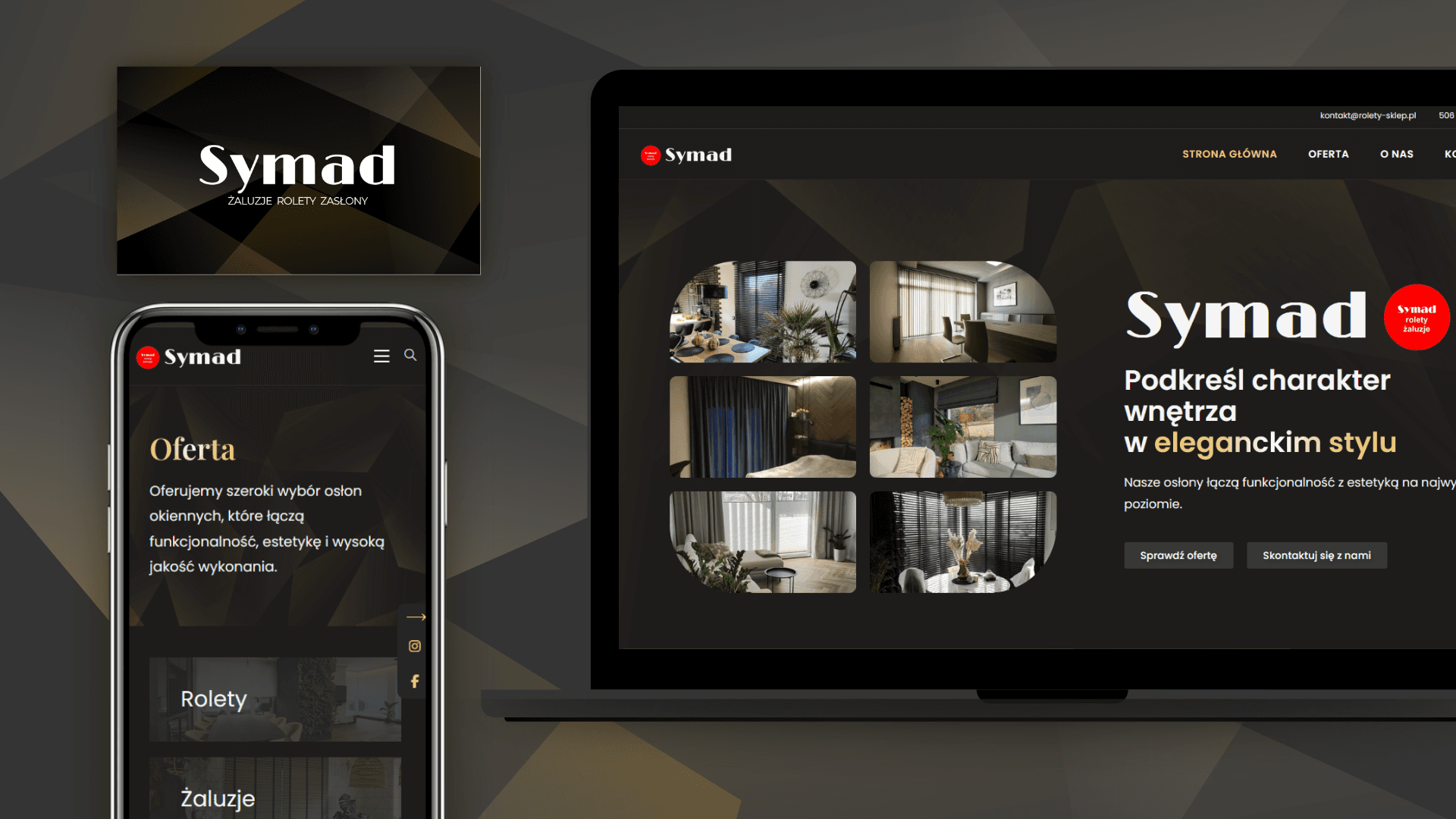 Mockup projektu Symad
